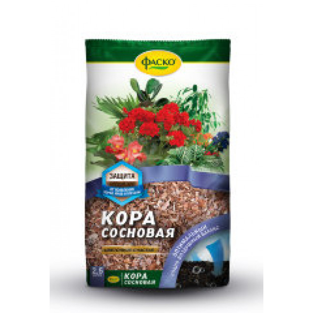 Кора сосновая Цветочное Счастье 2,5л Фаско