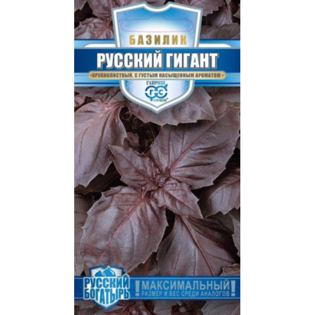 Семена Базилик Русский Гигант фиолетовый 0,1г Русский богатырь Гавриш