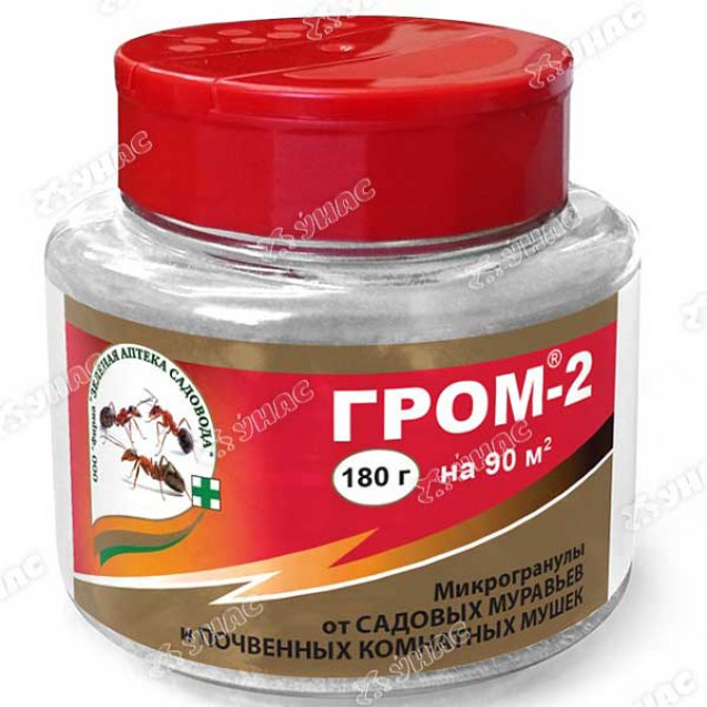 Гром-2 180 гр (от муравьев и мушек) Зеленая Аптека